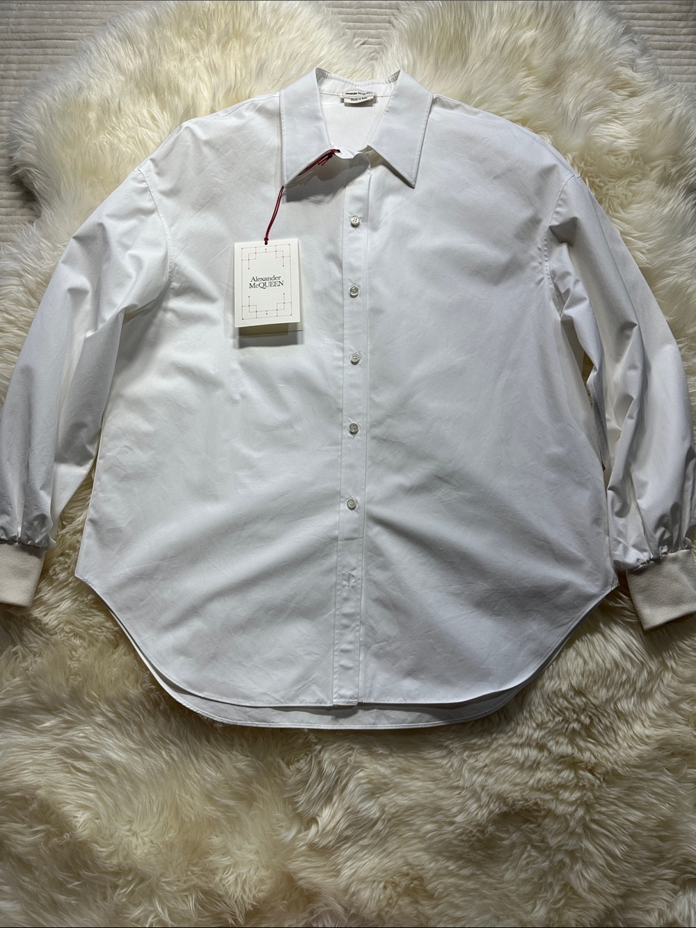 ALEXANDER MCQUEEN Puffed-Sleeve Cotton-Poplin Shirt